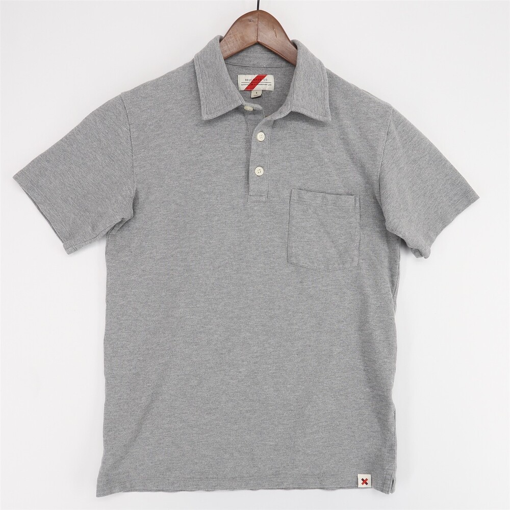 Best Made‎ Polo Shirt Mens Small Gray Short Sleeve Supima Cotton